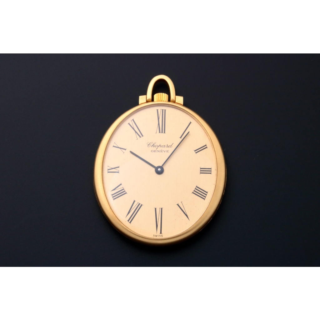 18k Yellow Gold Chopard Pocket Watch 3016 AcquireItNow.com