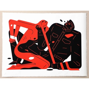 Cleon Peterson Talk Print White LTD ED 150 AcquireItNow.com