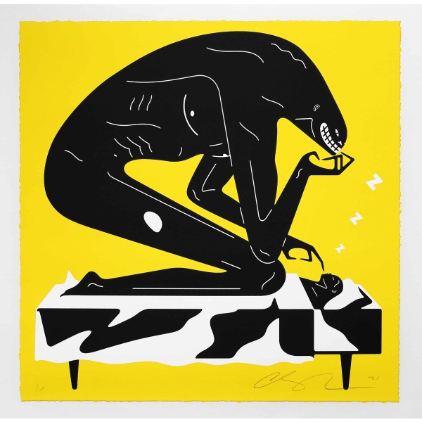 Cleon Peterson The Nightmare Yellow Screen Print Limited Edition AcquireItNow.com