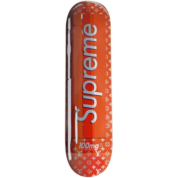DENIAL Supreme Vuitton Smashup Pill Skateboard Deck AcquireItNow.com