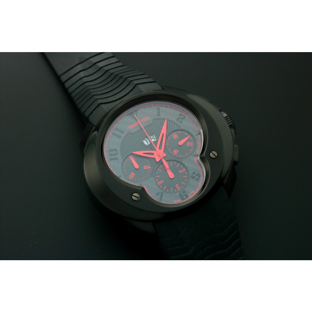 Franc Vila FVA8CH Chronograph Big Date DLC Watch Limited Edition AcquireItNow.com