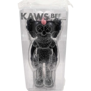 KAWS BFF Black Vinyl Figure Sealed AcquireItNow.com