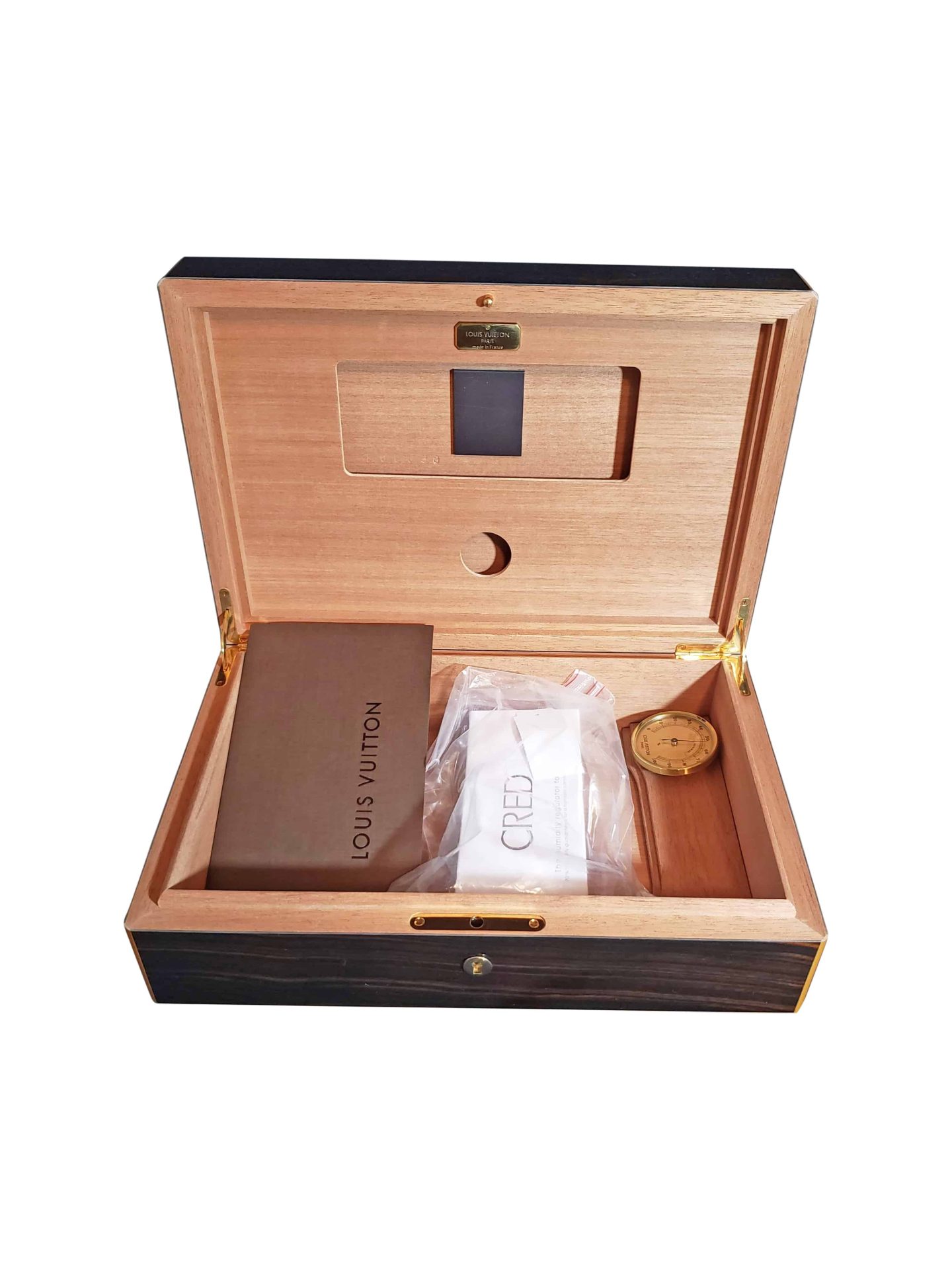 LOUIS VUITTON Cigar Case in mahogany finish in ebony wood