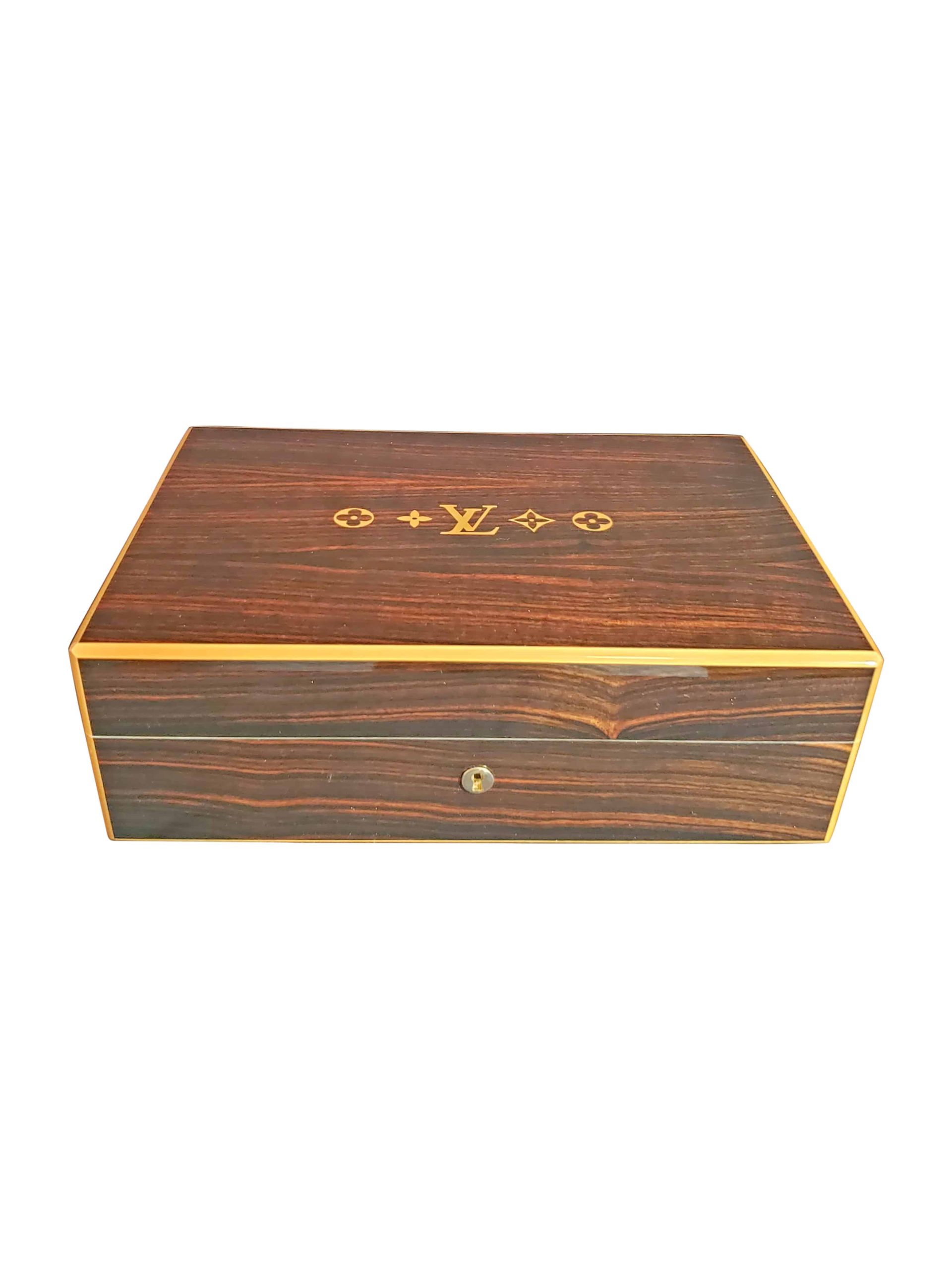 Louis Vuitton Wood Monogram Cigar Humidor NEW