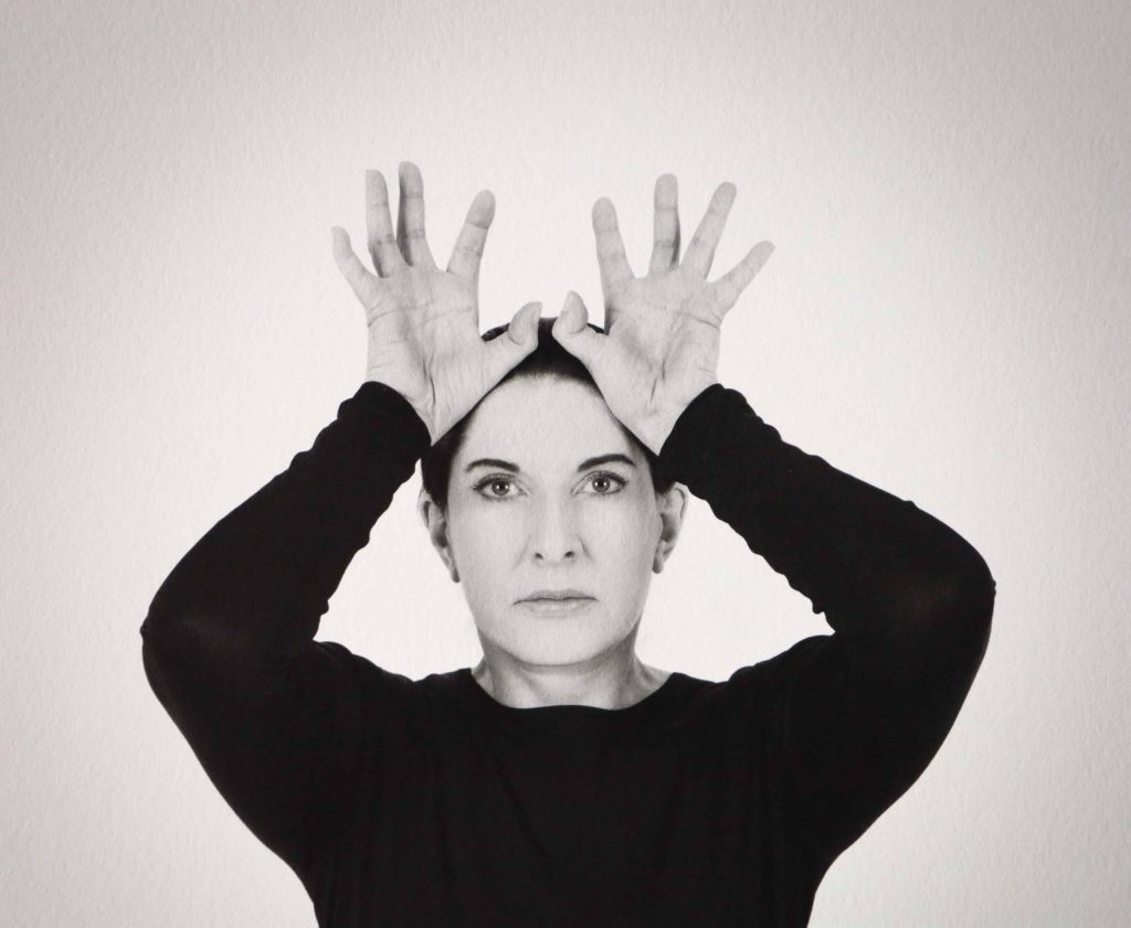 Limited edition Marina Abramovic “Hands as Energy Receivers” pigment print. 📷 Image ©Baer & Bosch Auctioneers