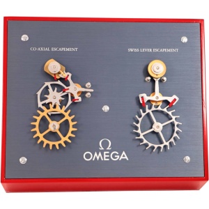 Omega Moving Display Co-Axial Escapement VS Swiss Lever Escapement Machine AcquireItNow.com