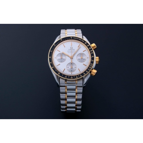 Rare Omega Speedmaster Tutone Watch with Silver Dial 175.0032 AcquireItNow.com