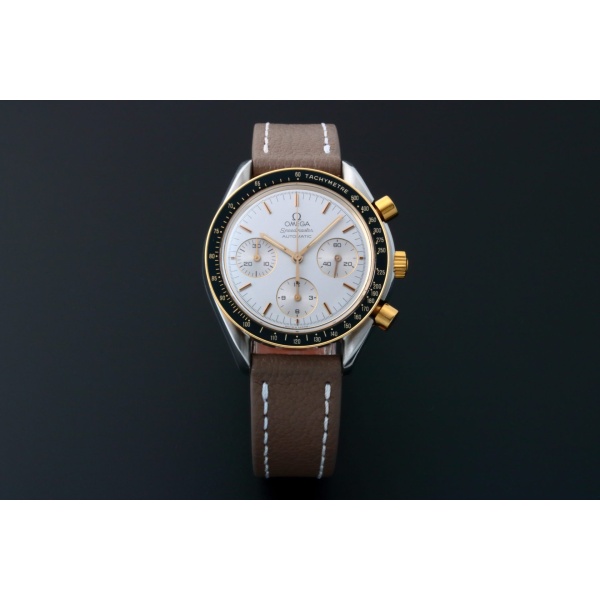 Rare Omega Speedmaster Tutone Silver Dial Watch 175.0032 AcquireItNow.com