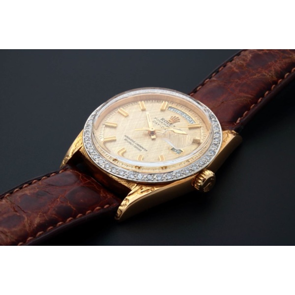 Rolex Day-Date President Watch 18k Yellow Gold 1807 AcquireItNow.com