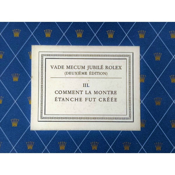 Rolex Jubilee Vade Mecum French Book Set AcquireItNow.com