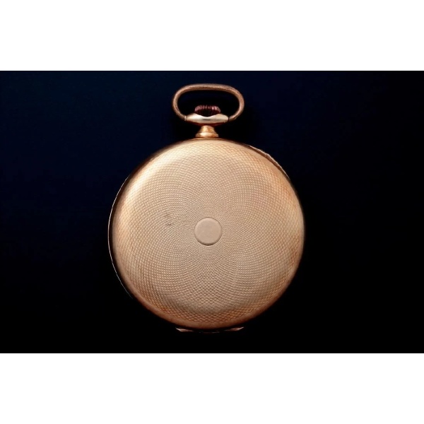 Vintage 14k Yellow Gold Union Ancre Pocket Watch AcquireItNow.com