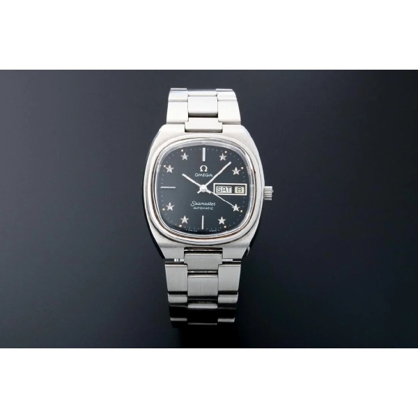 Vintage Omega Seamaster Black Star Dial Watch 166.0213 AcquireItNow.com