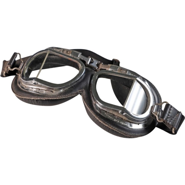 Vintage Racing Aviation Motorcycle Goggles Made In England AcquireItNow.com