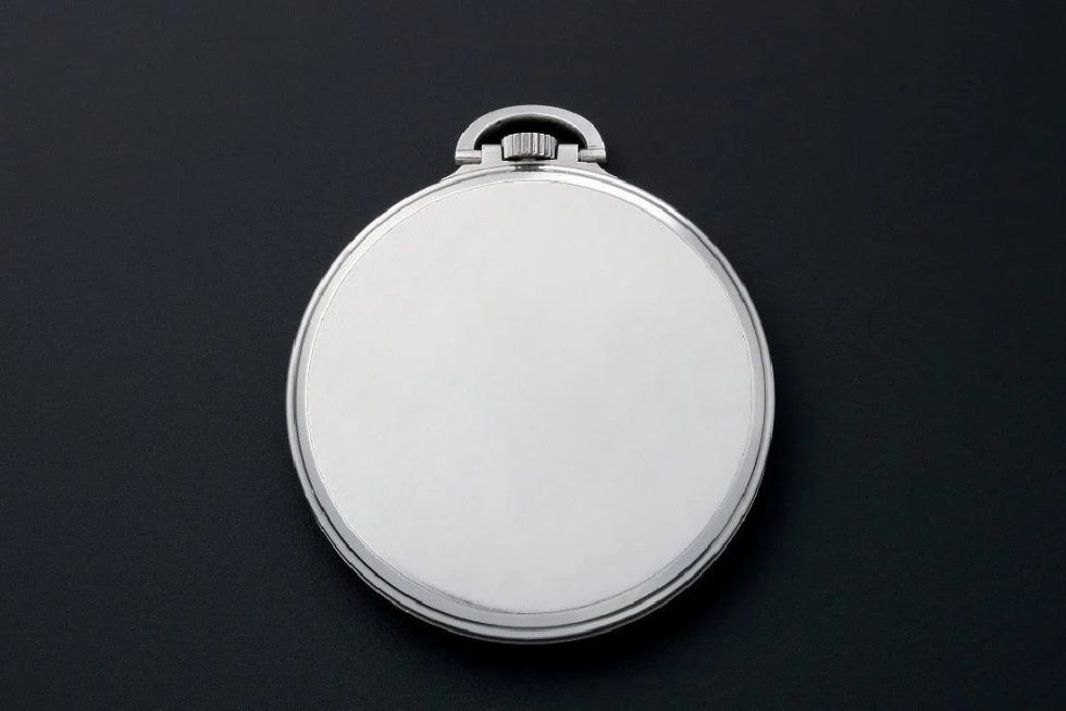 Vintage Steel Alpina Sector Dial Pocket Watch - Image 4