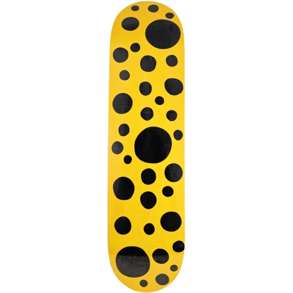 Yayoi Kusama Yellow Dots Big Skateboard Skate Deck AcquireItNow.com