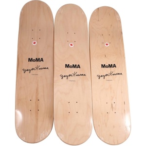 Yayoi Kusama Yellow Trees Triptych Skateboard Decks AcquireItNow.com